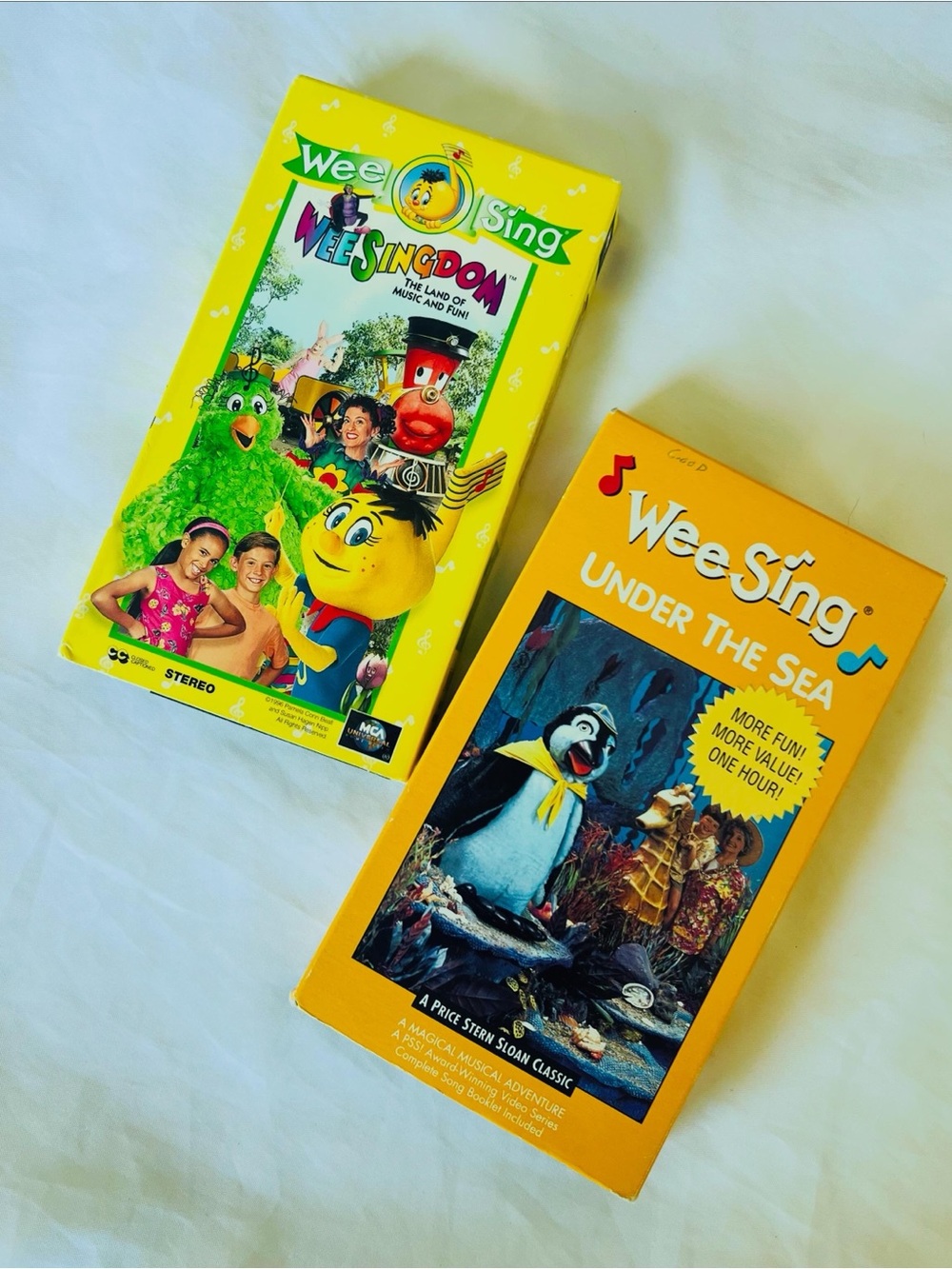 Vintage 90s Wee Sing Under the Sea Wee Singdom VHS Movie Lot | Physical Media